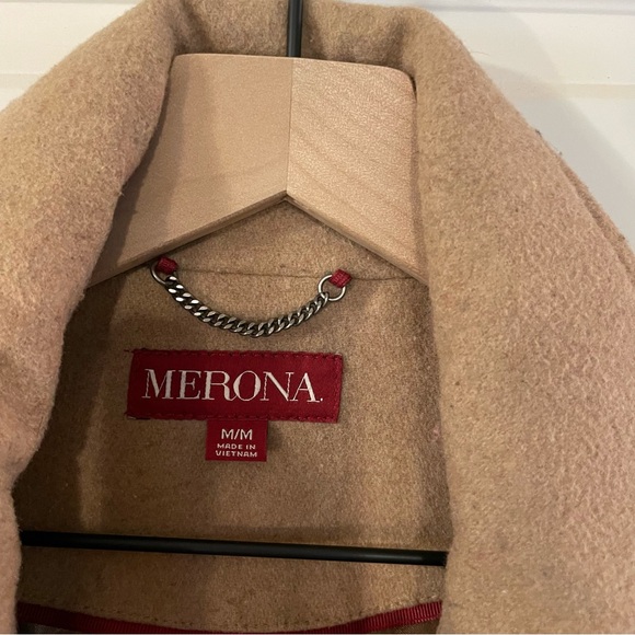 COPY - Women’s Merona Camel Wool/Polyester Blend Peacoat Medium - Picture 7 of 10